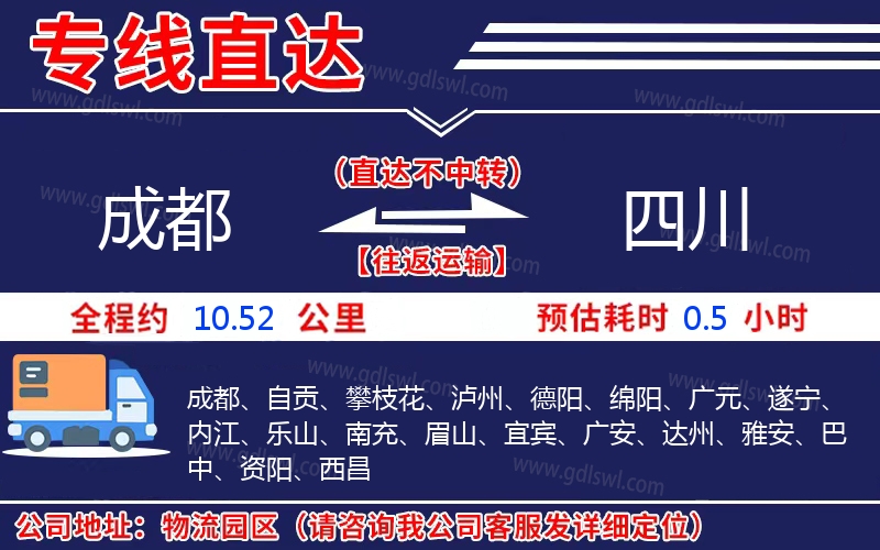成都到四川物流公司